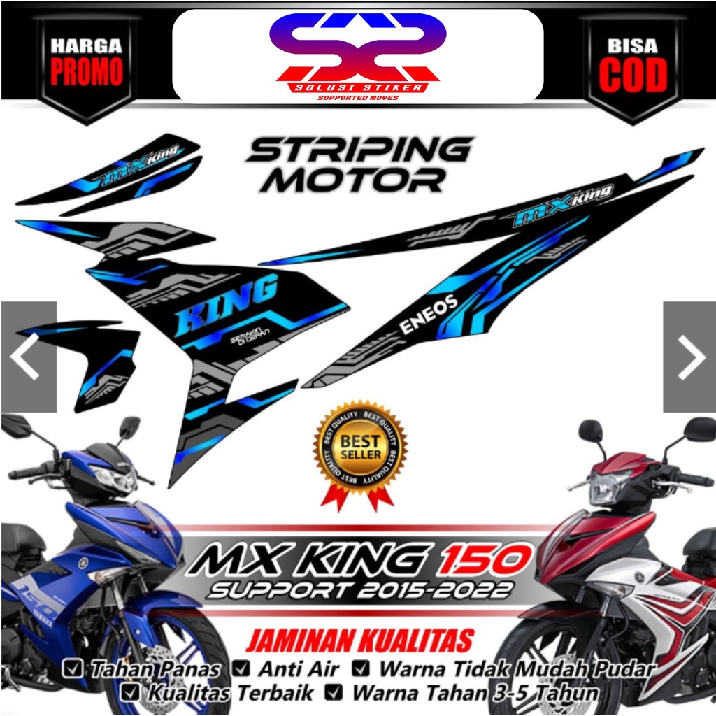 TERBARU Striping MX KING 150 Aksesoris Motor Stiker Mx King MotifBiru Matrixlane
