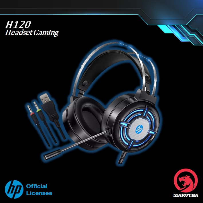 HP Headset Gaming/ Gaming Headphone H120 - USB+Jack RGB Gaming Headset