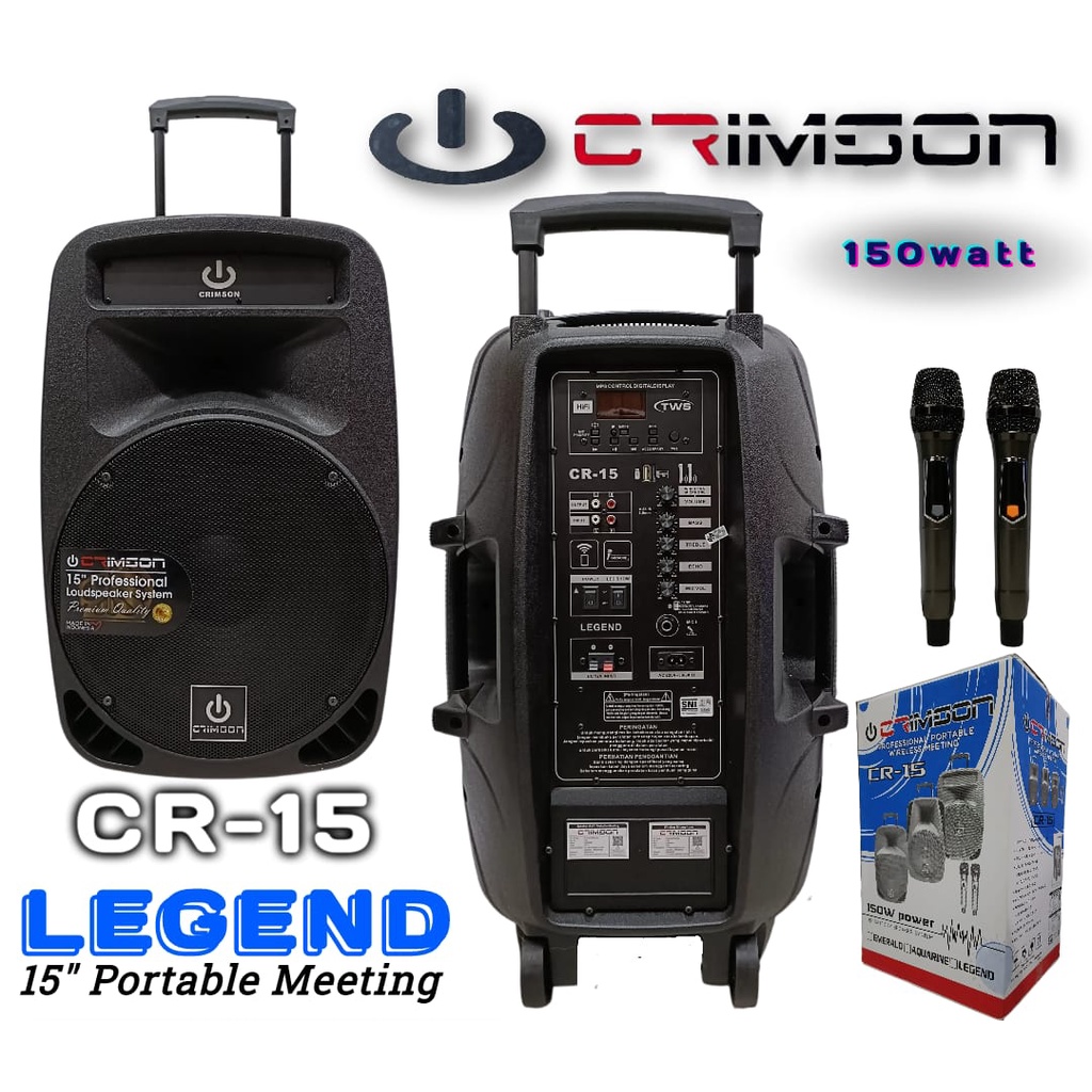 Portable Meeting Speaker 15&quot; Crimson CR 15 Legend CR-15 LEGEND