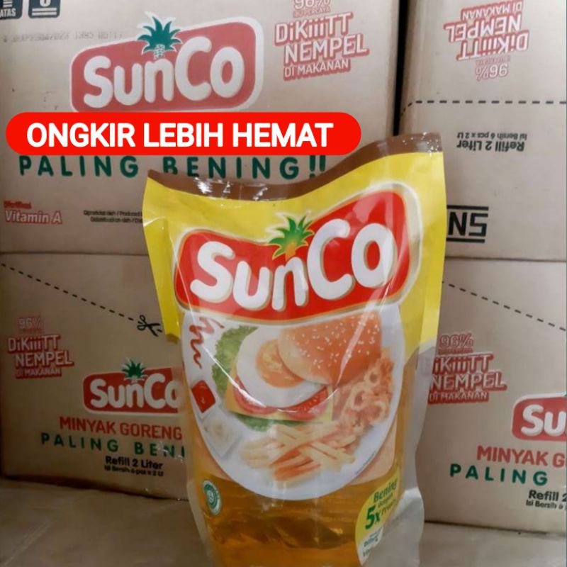 

PROMO MINYAK GORENG PREMIUM SUNCO 2 LITER X 6 PCS ( 1 DUS ) FREE PACKING