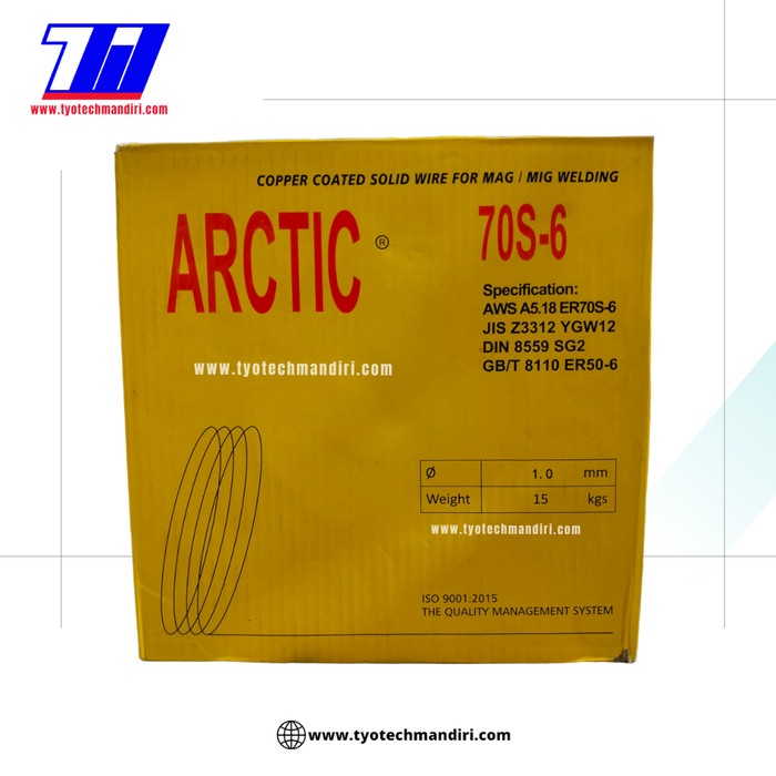 Terlaris Kawat Las Co 1.0/ Mig Wire Er70S-6 / Er70S - 6 / Er 70 S, Artic 1.0 Mm