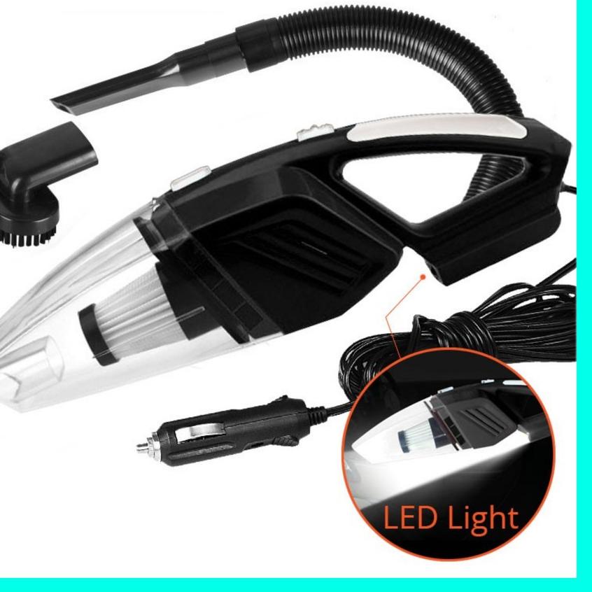 ☑ CHEERNI Mini Vacum Cleaner 120W 12V Penyedot Debu Mini Mobil Rumah Facum Fakum Vakum Cleaner Mini 