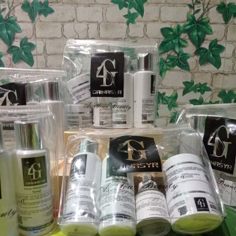 SKINCARE GAINASYR 4G PAKET 5PCS PERAWATAN WAJAH