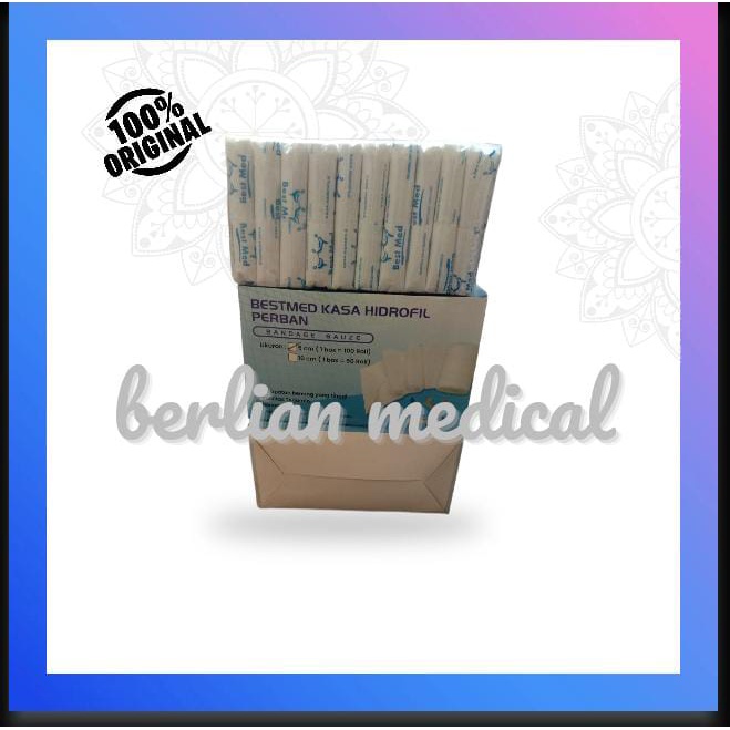 Bestmed Kasa verban hidrofil ukuran 5cm/10cm