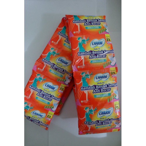 UNICHARM Pembalut Ecer EXTRA MAXI Charm Body Fit Non Wings Renceng 10pcs I 8P I 10P