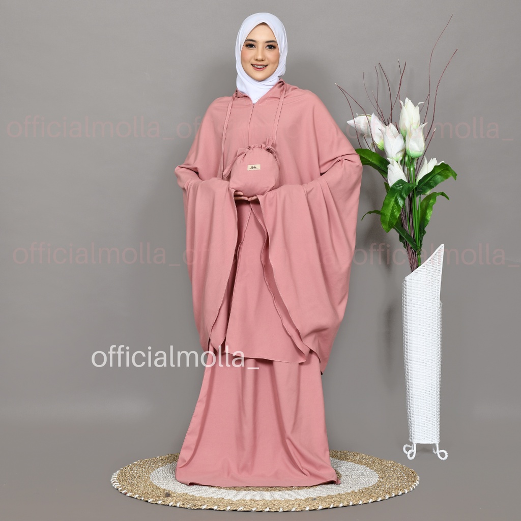 Mukena Dewasa Katun Premium Zara  2in1 Mukena Daily