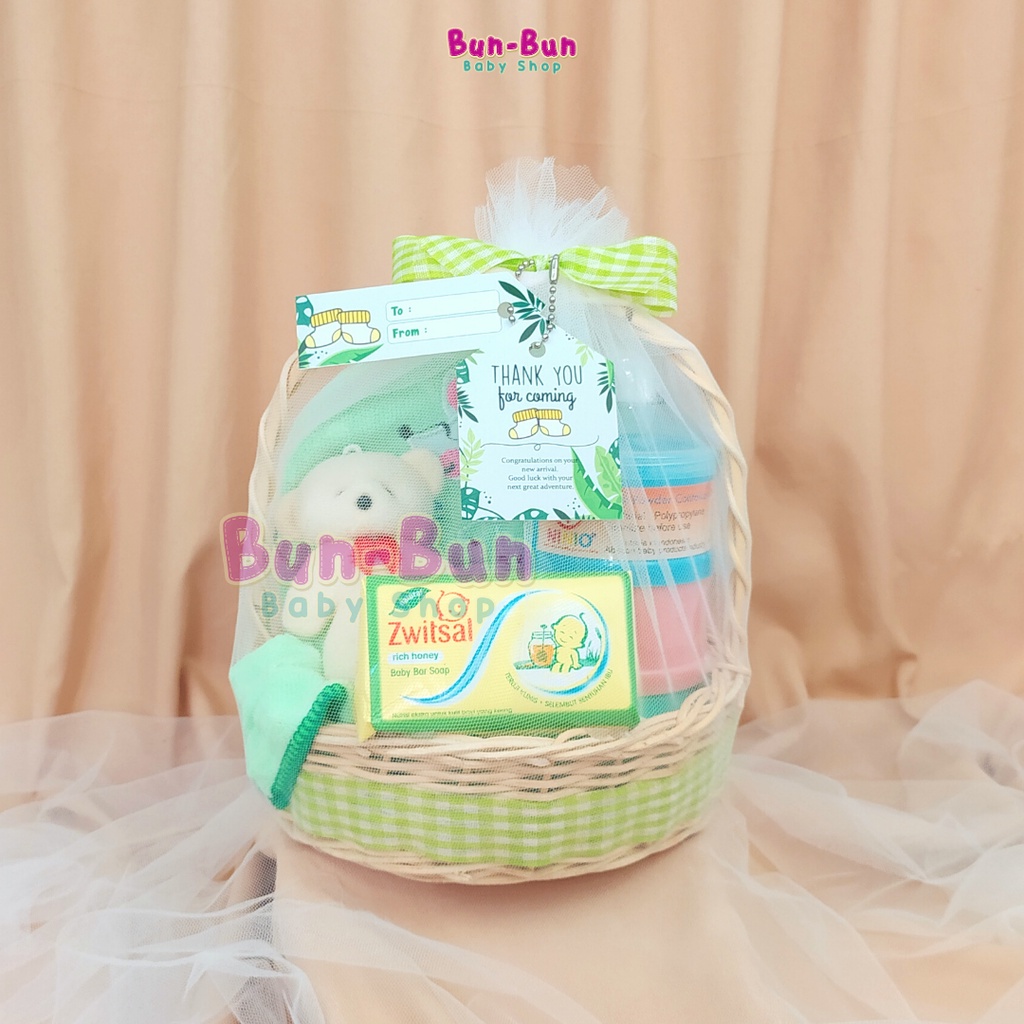 Hampers Bayi Laki Perempuan Unisex Kado Lahiran Gift Set Parsel Parcel New Born Hadiah Anak Murah Keranjang Rotan Perlengkapan Baru Lahir Peralatan Baby Newborn Boy Girl Bunbunbabyshop