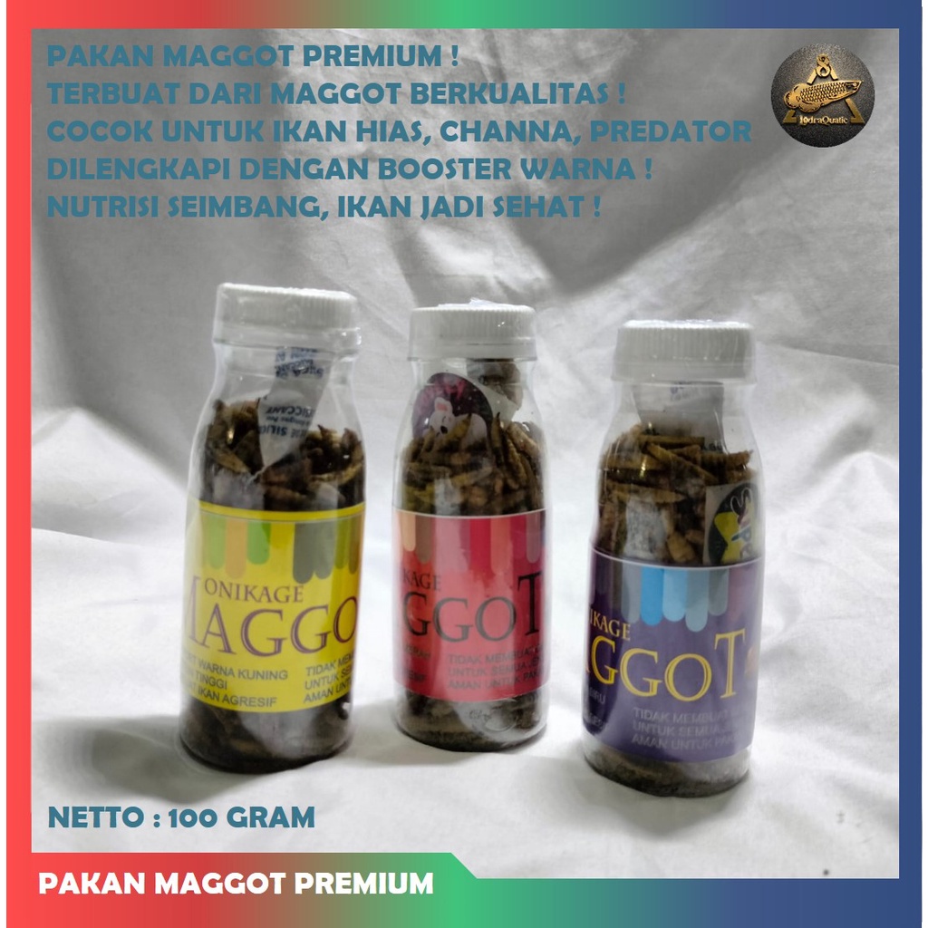 SPESIAL ! MAGGOT KERING PAKAN PREMIUM CHANNA BOOSTER WARNA IKAN CHANNA MAGGOT KERING CHANNA PAKAN IKAN CHANNA PELET CHANNA PAKAN IKAN PREDATOR MAGGOT KERING MERAH KUNING BIRU BOOSTER WARNA IKAN CHANNA PAKAN IKAN PREDATOR