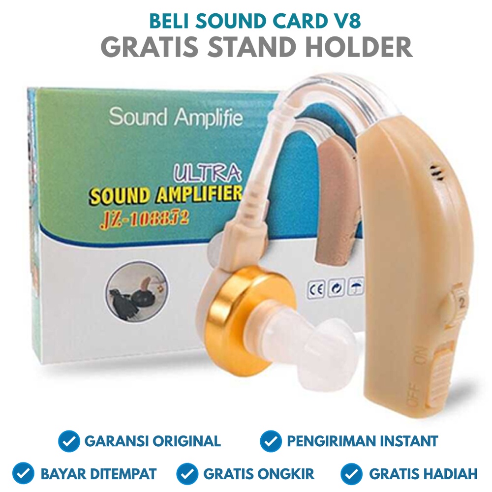 Alat Bantu Dengar Pendengaran Telinga Tuli Hearing Aid Wireless Tanpa Kabel Original