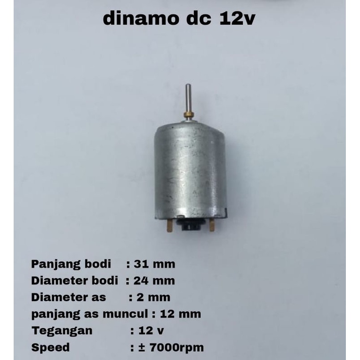 Dinamo dc 12v motor dc