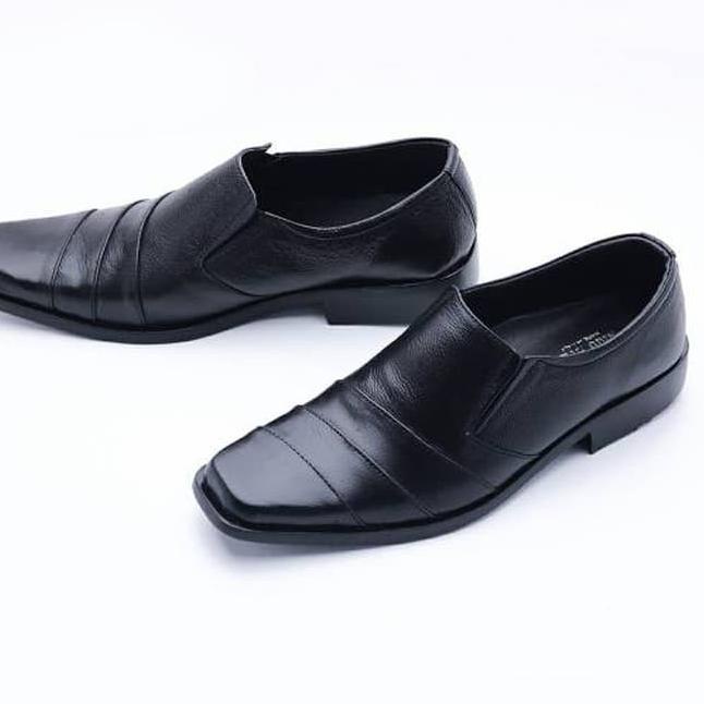 Original⁂ Sepatu Kantor Pria Kickers Pantofel Formal Kerja Dinas Pesta D2J9 sepatu kulit Simple Gros