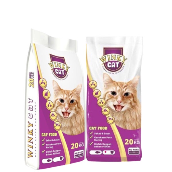 Makanan Kucing Winky Cat Food 20kg 20 Kg Pakan Bolt Dry Catfood Murah