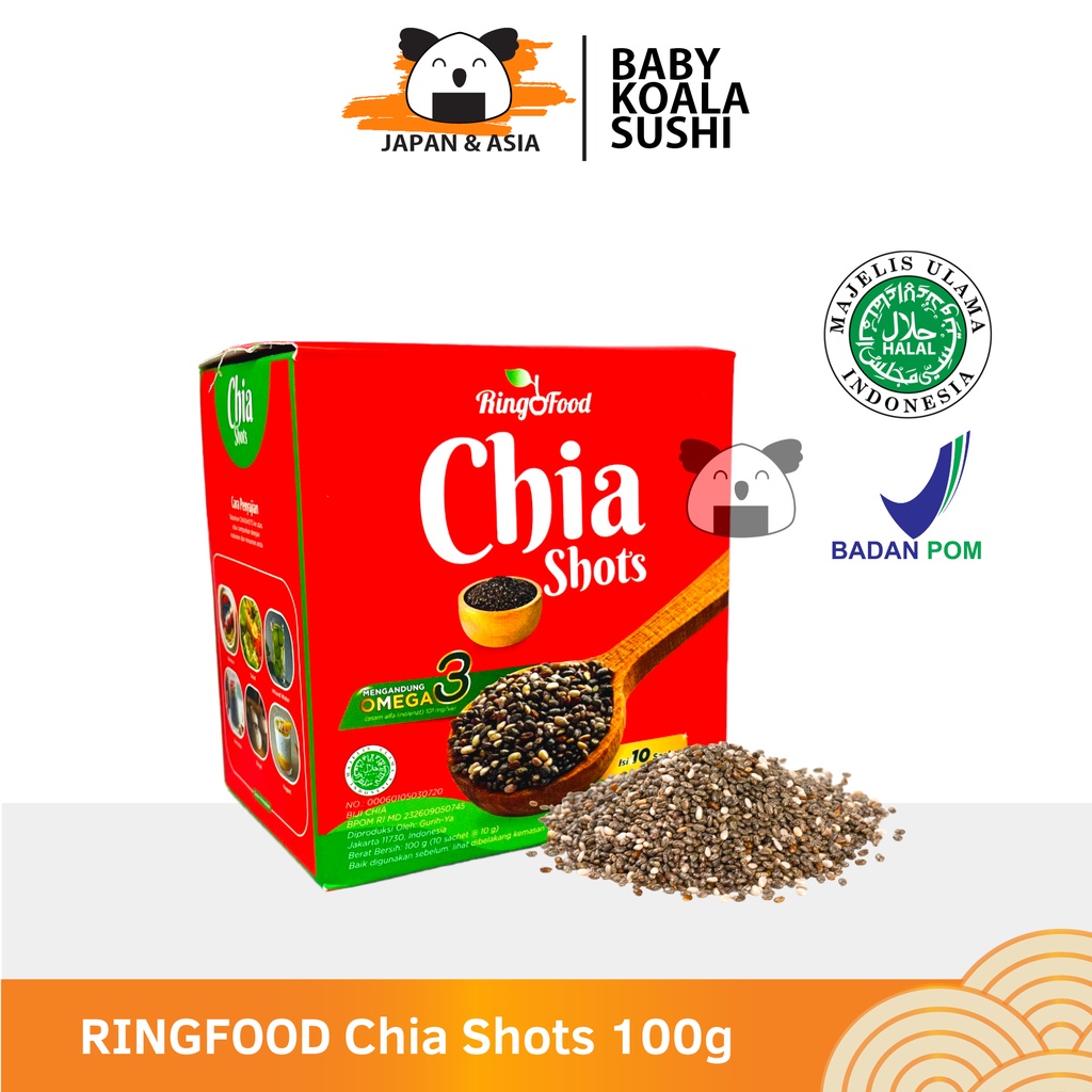 RINGOFOOD Chia Shots Biji Chia 100 Halal | Chia Seed