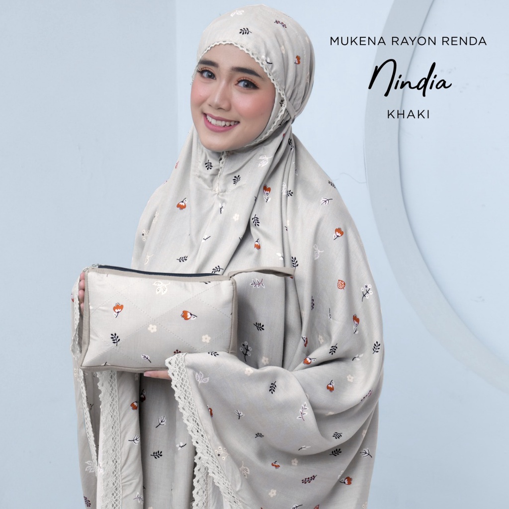 PUSAT MUKENA TASIK - MUKENA RENDA RAYON DEWASA NINDIA