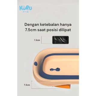 KURU Baby Foldable Bath Tub Bathtub Crown Series || Bak Mandi Lipat Bayi