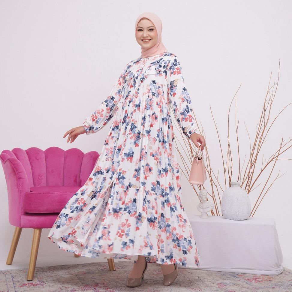 HOT SALE Ayana ankle dress rayon viscose premium midi dress rayon hayya dress looklike haideeorlin