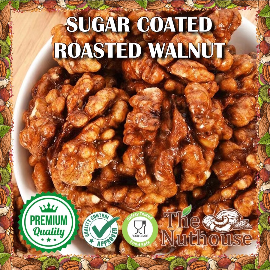 100gr Sugar Coated Roasted Walnut / Kenari Panggang Dilapisi Gula