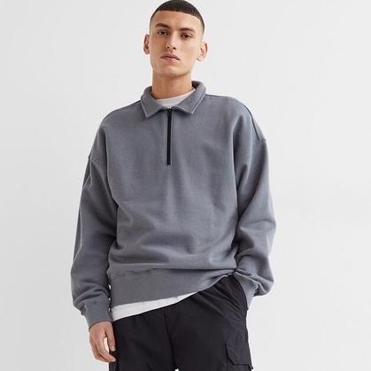TERBAIK Hazip Sweater Sweatshirt Turtleneck Ha Zipper