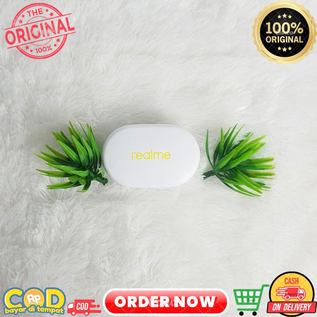 EARBUDS HEADSET HEDSET BLUETOOTH REALME WIRELESS + LED