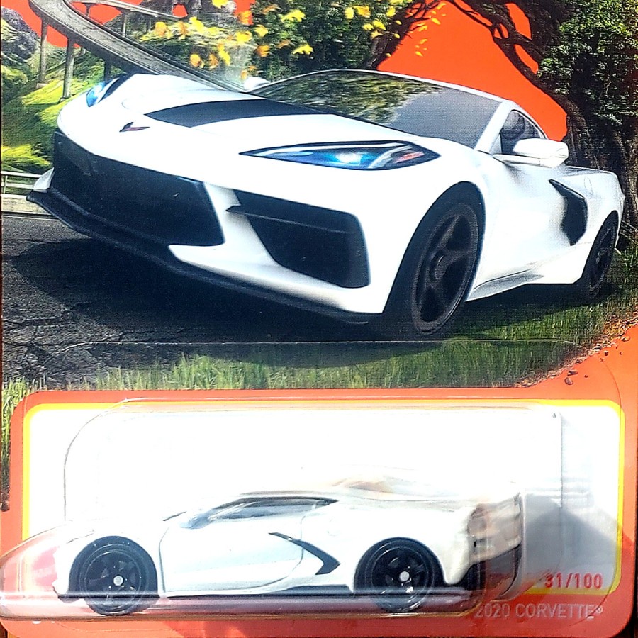 MATCHBOX 2020 CORVETTE PUTIH - ZR1 STINGRAY CONVERTIBLE SPORT CAR JDM