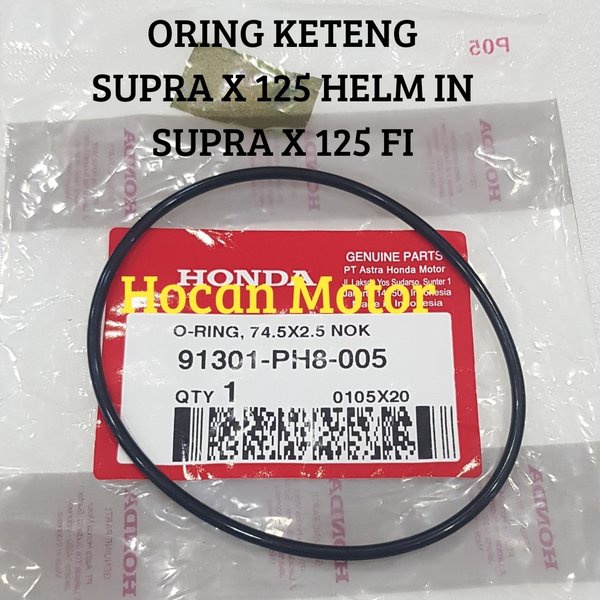 Oring O-Ring Tutup Keteng Noken As Supra X 125 Helm In Supra X 125 F1 Injeksi  Orisinil Ahm 91301-Ph
