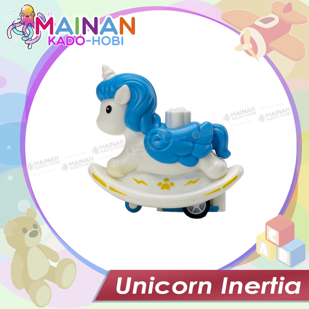 HADIAH MAINAN ANAK PRESSURE CAR HORSE UNICORN KUDA PONY INERTIA