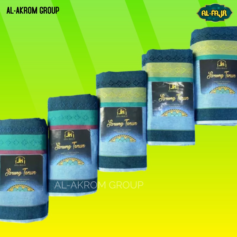 Sarung Tenun Murah Warna Biru Motif Dobby untuk Anak dan Dewasa
