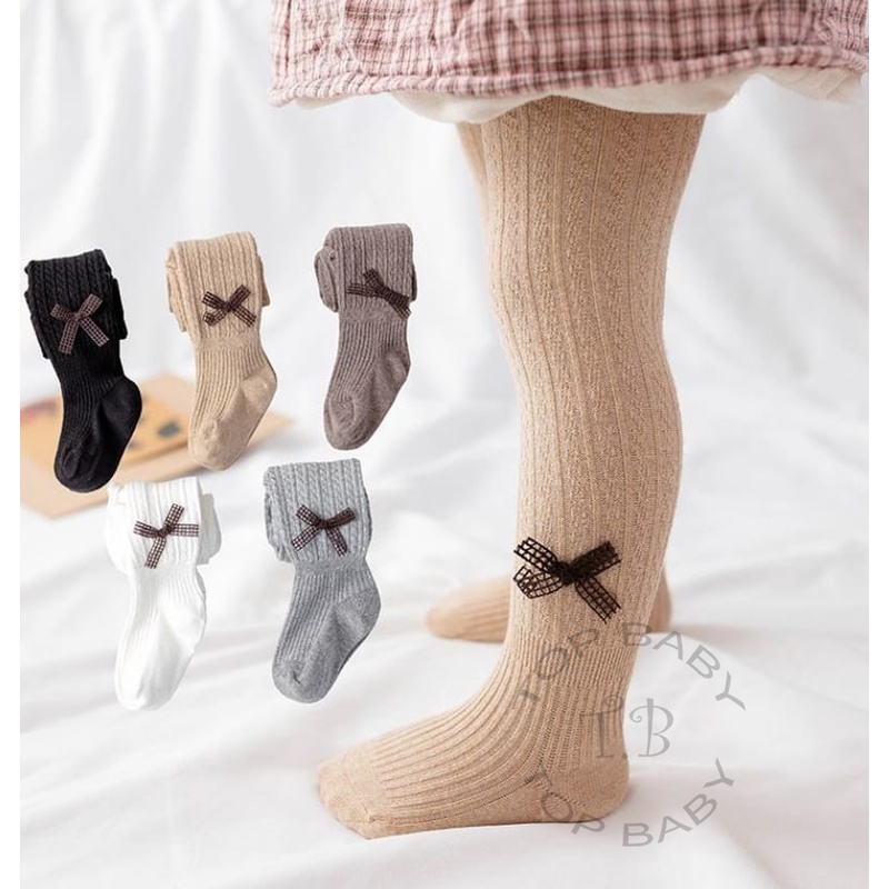 Legging Premium Anak Bayi Perempuan Import Motif Pita - 4821
