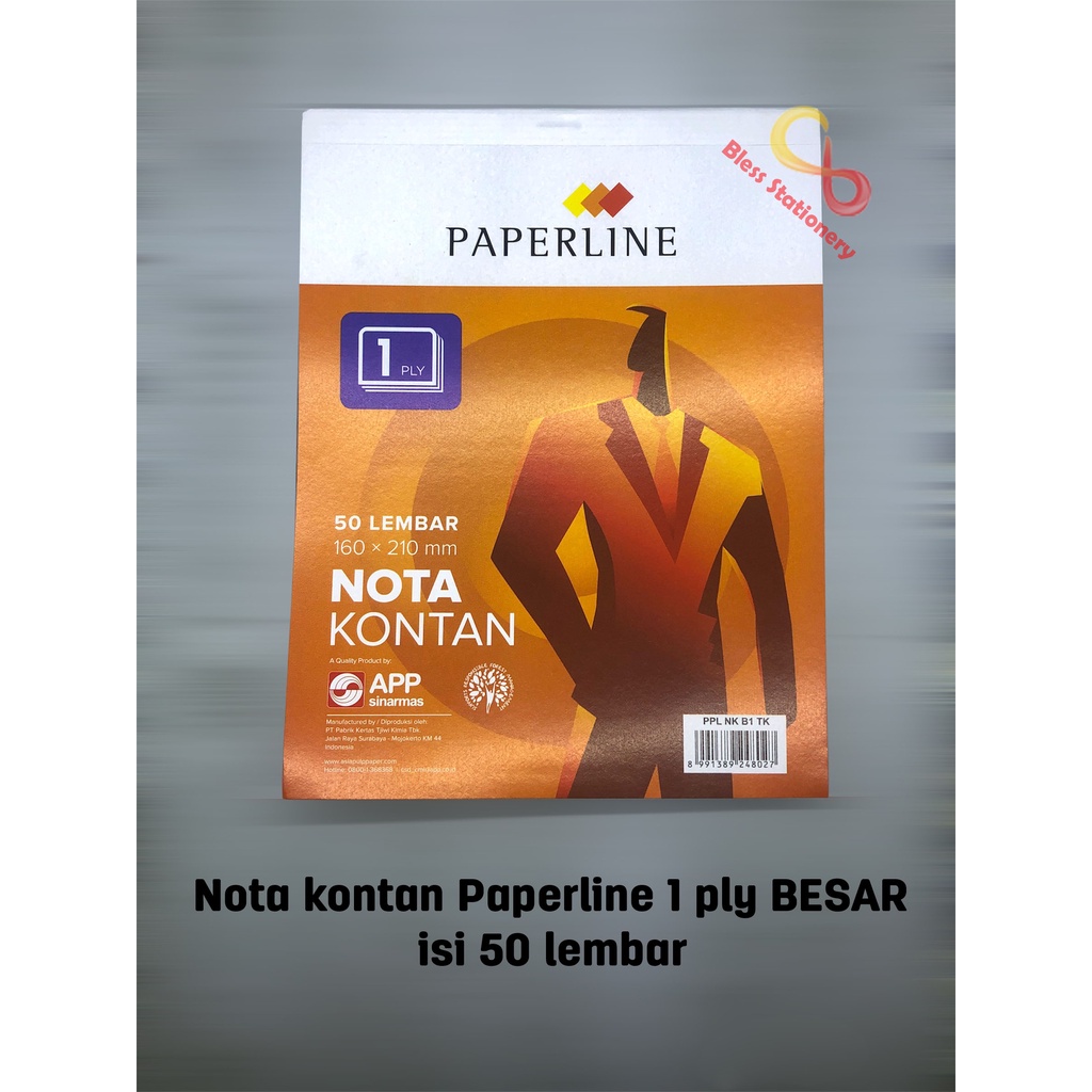 

Buku nota kontan Paperline 1 ply BESAR Buku nota 1 rangkap buku nota NCR buku bon