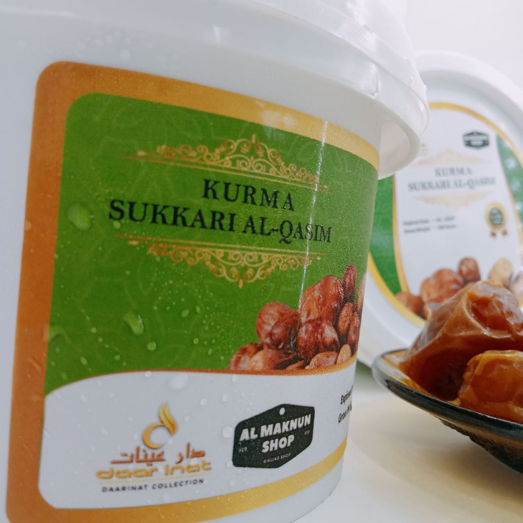 kurma sukari 500GRAM kemasan ember/ Kurma Madinah / kurma / kurma sukkari / kurma sunnah / kurma sukkari ember100%asli original