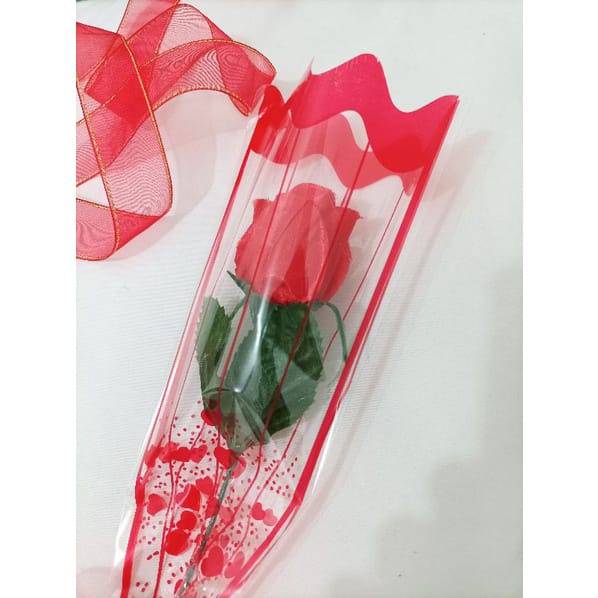 Bunga Mawar Merah Tangkai Bunga Valentine Bunga Artificial