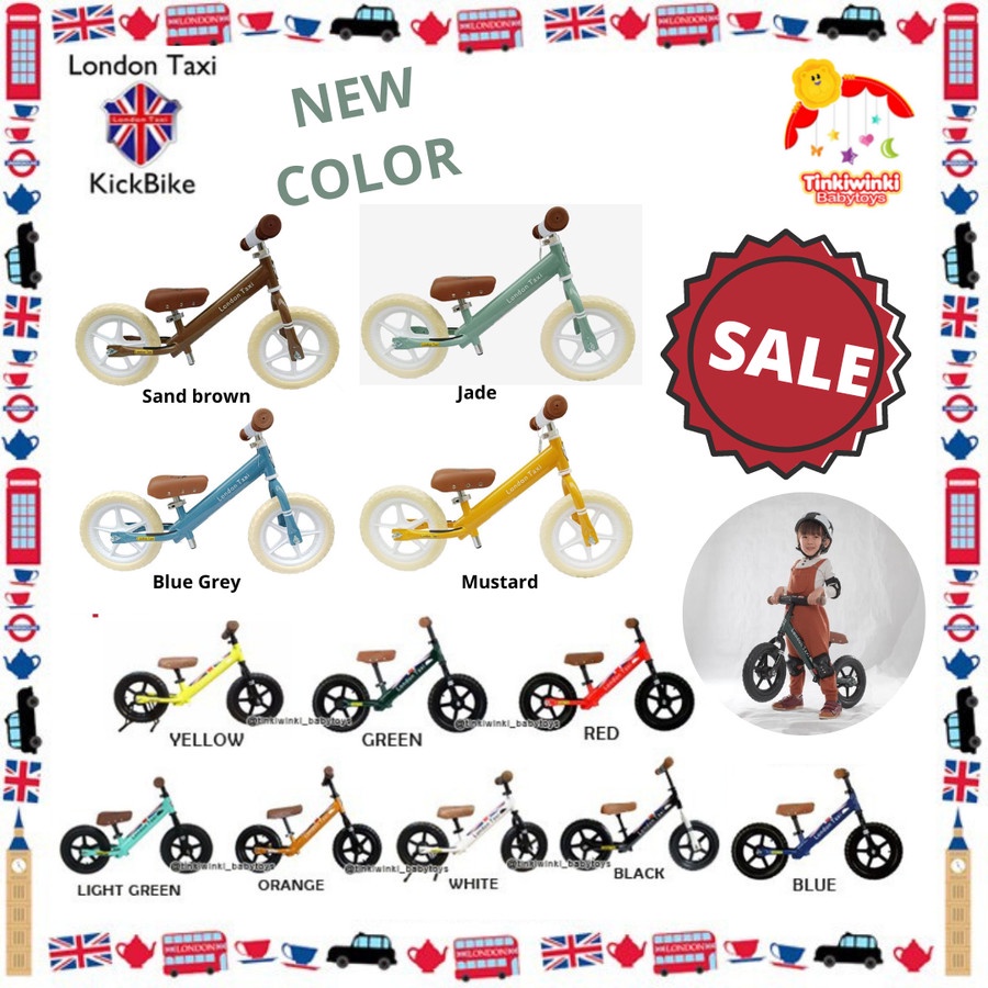 London Taxi Kick Bike + Bag Sepeda Anak