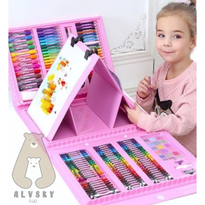 

CRAYON ANAK SET ISI 208 PCS PENSIL WARNA ALAT LUKIS SET CRAYON SET ffs