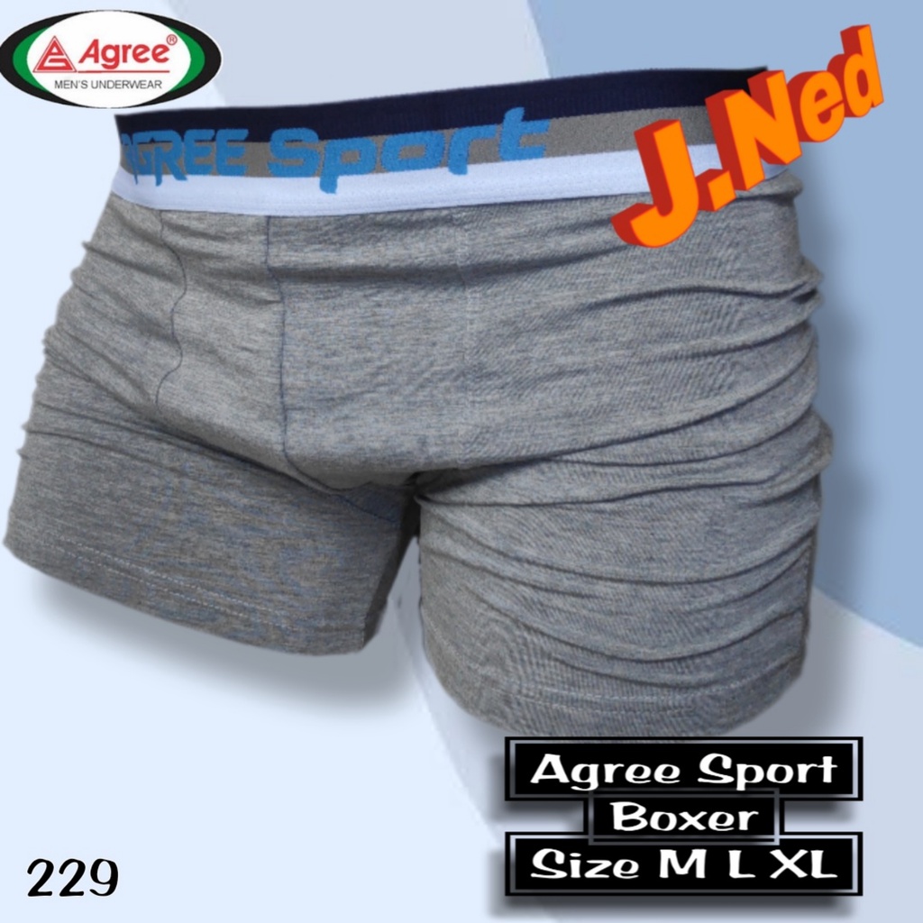 J229D (ISI 2 PCS) BOXER PRIA DEWASA AGREE SIZE M-XL