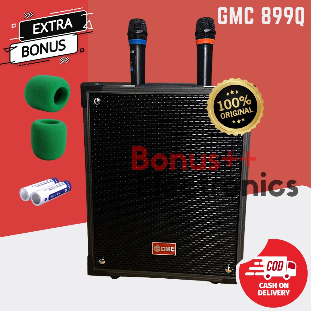 Speaker Portable Bluetooth GMC 899Q ORIGINAL Free 2 Mic PLUS BONUS