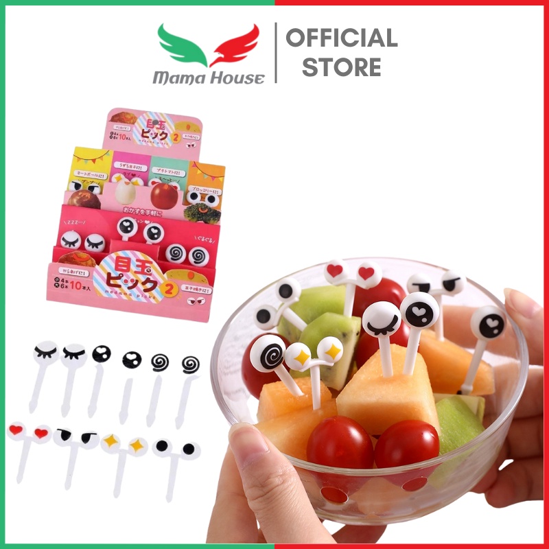 [MH] Tusukan Bento Buah Kue Garpu Buah Kue Dessert Motif Lucu Anak-anak Isi 1Pcs