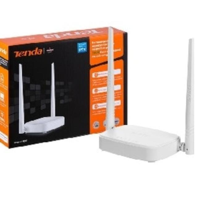 Paket Spesial Tenda N301 Wireless Router 2 Antenna - BOX Hitam