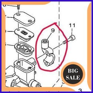 BRAKET MASTER CYLINDER DUDUKAN SPION KANAN YAMAHA AEROX 155. X RIDE. NEW JUPITER MX 135 NJMX. MX KIN