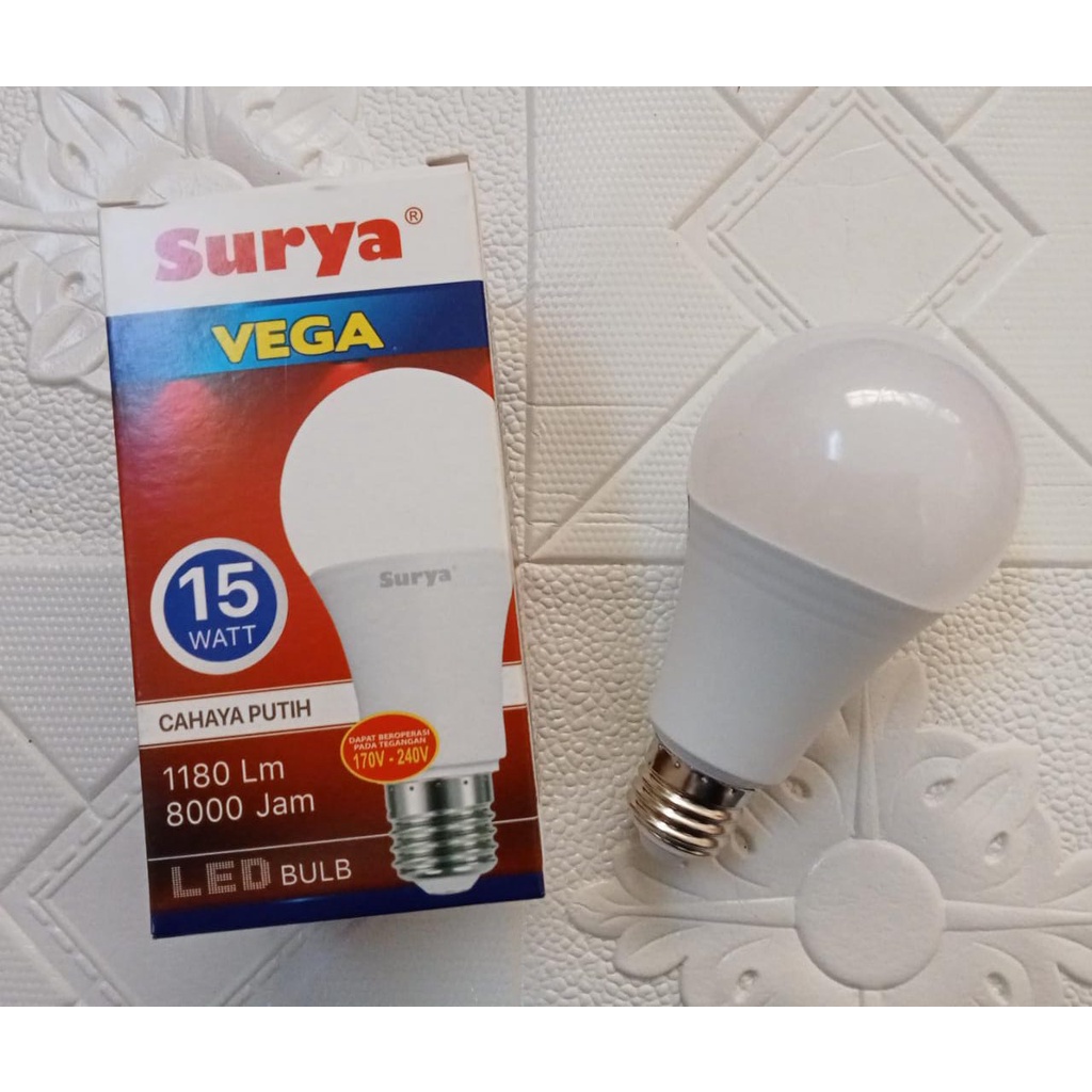 Lampu LED Surya Vega Cool 15 Watt / Bohlam Lampu Surya / Lampu 18 Watt