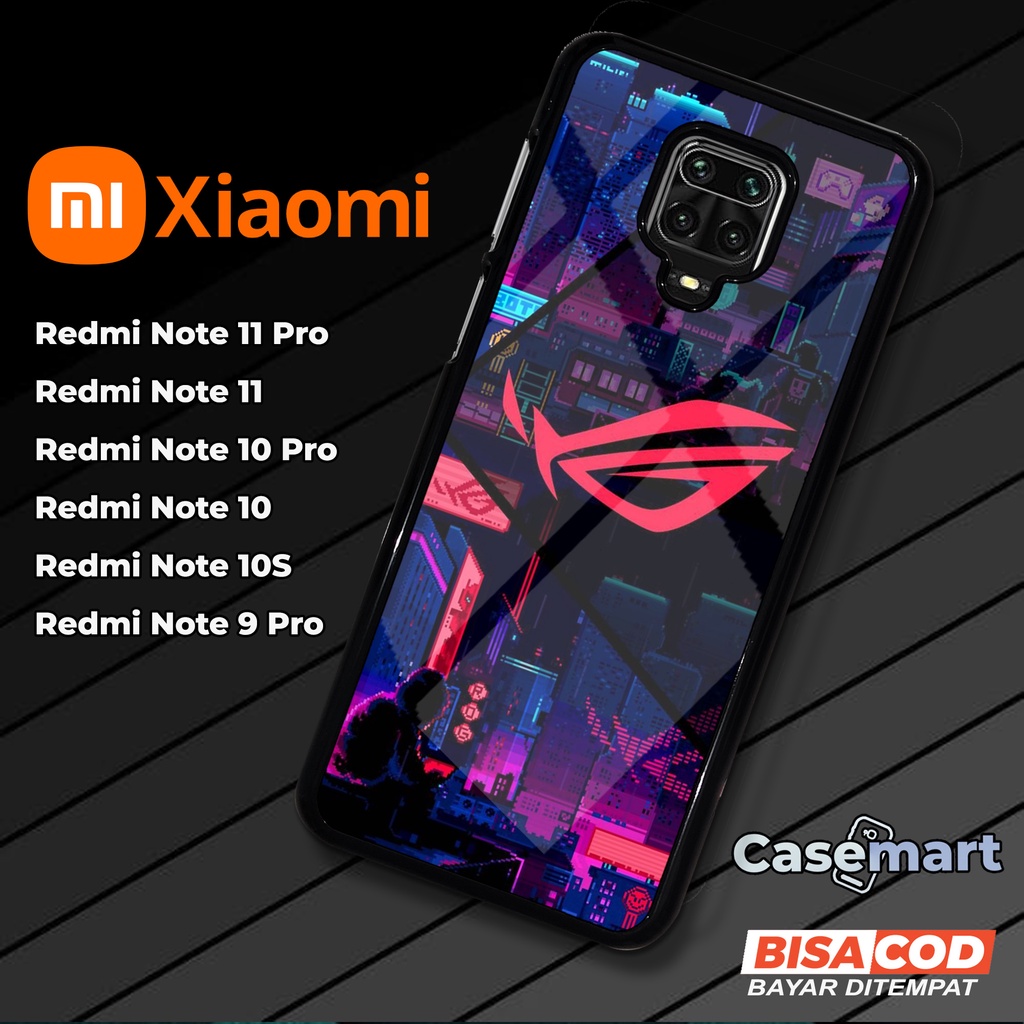 Case Redmi Note 9 Pro Note 10 Note 10S Note 10 Pro Note 11 Note 11 Pro [ROG1] Casing Hp Redmi Note 9