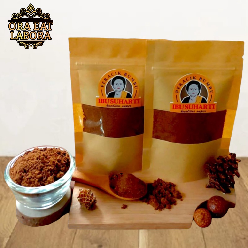 

Ibu Suharti - Rempah Bumbu Rendang Special Asli Minang Rendang Powder Kualitas Premium - Ora Eat Labora