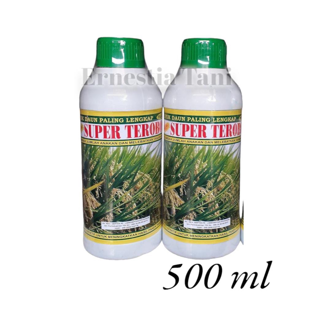 Pupuk Cair Super Terobos  PADI Kemasan 500ml + Plus Zpt - Untuk Tanaman Padi