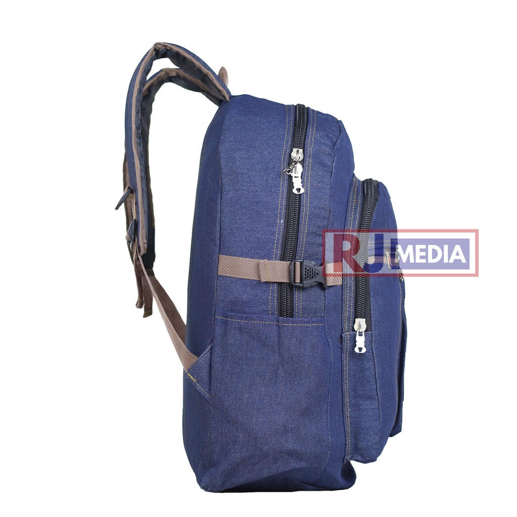 Tas Sekolah Sma Ransel Pria Distro Denim Gendong Tebal Levis Archie Tas Kerja Dinas Navy Punggung Pria Bahan Kanvas Tas Outdoor Termurah Backpack Remaja