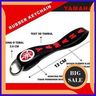 GANTUNGAN KUNCI MOTOR YAMAHA GANTUNGAN KUNCI MOTOR KEREN RUBBER KEYCHAIN CARABINER SNAP 1M4R23 perka