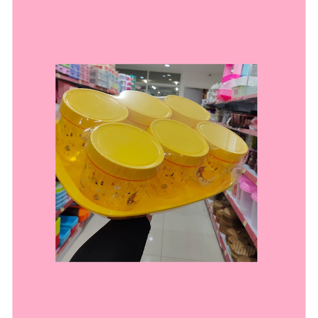 Toples satu set lebaran isi 6 pcs ,toples plastik