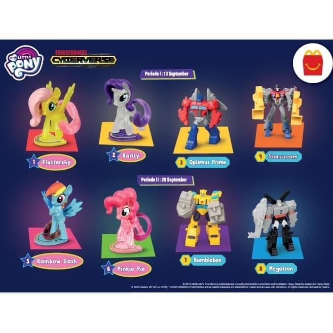+%+%+%] Transformers Little Pony Happy Meal McD McDonald McDonalds Mc Donald