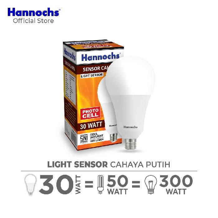 LAMPU SENSOR CAHAYA HANNOCHS 30W 30WATT