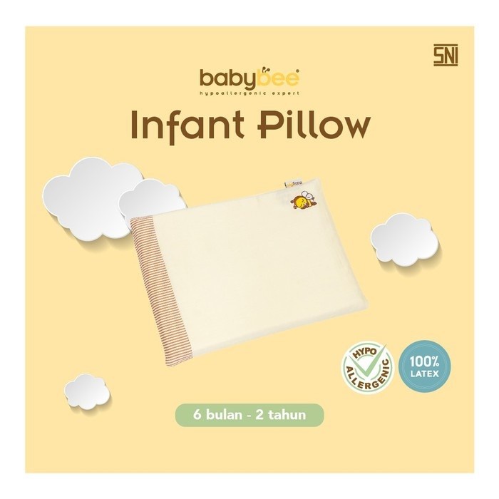 Makassar ! Babybee Infant Support Pillow with Case Bantal Balita