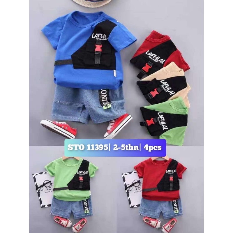SETELAN BAJU ANAK IMPORT KOREA STYLE UNTUK ANAK 2-5 TAHUN