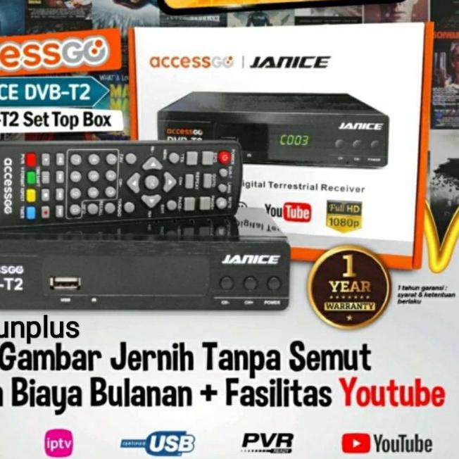 ✭ Accessgo STB Janice set top box penerima siaran TV  Digital ֍